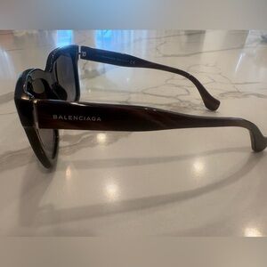 Balenciaga Black Logo Sunglasses